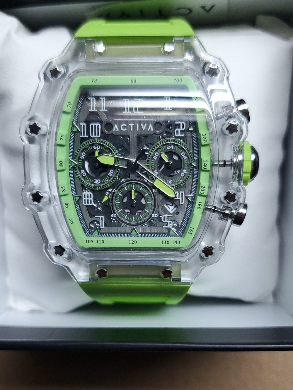 Invicta Green and Clear Sport Chronograph Watch